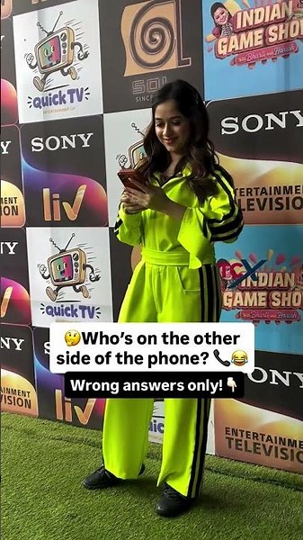 📍 Jannat Zubair spotted on the sets of Sony Entertainment Television’s Indian Game Show. ✨🎬