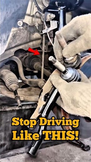 Stop Driving Like This! Ford Taurus Tie Rod Quick Fix! #mechanic #car #service