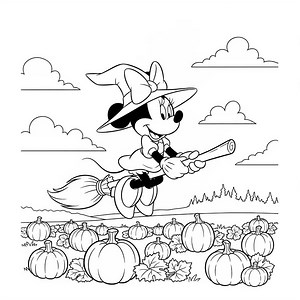 Mickey & Friends Halloween Coloring Pages - 30 Whimsical Designs for All Ages