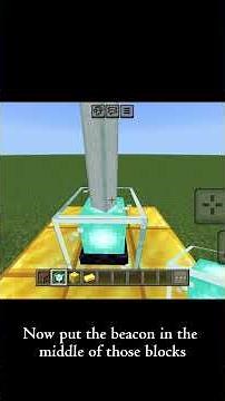 How to create and use a beacon in Minecraft!
