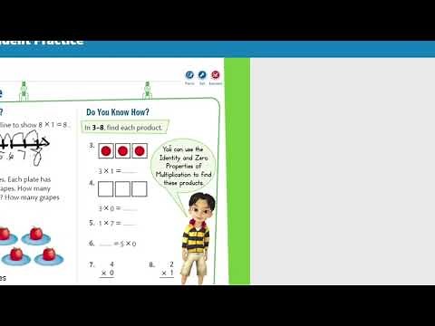 Envisions Grade 3 Lesson 2-3 Apply Properties: Multiply by 0 and 1