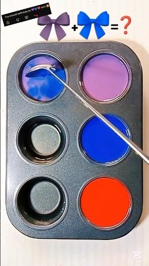 Colorpalette / Purple + Blue + Red | Bold Electric Fusion #colormixing #colorpalette #artshorts