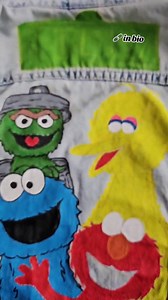 Sesame Street Themed Hand-painted Personalised Jacket - Etsy UK