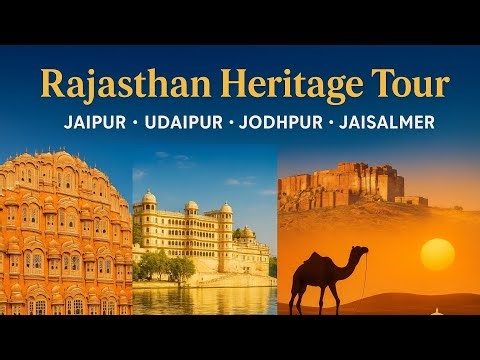 Rajasthan Heritage Tour 🏰✨ Jaipur – Udaipur – Jodhpur – Jaisalmer | Palaces, Forts & Desert Safari!