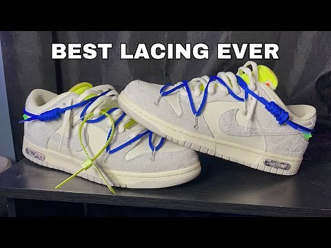 HOW TO LACE SECOND OFF-WHITE DUNK LACE (BEST WAY)