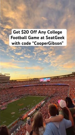 Get the Cheapest College Football Tickets with this Code