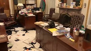 Video shows extent of damage, disarray inside US Capitol building following riot