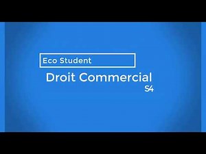 #Vidéo 3 Droit Commercial S4 : Classification des commerçants