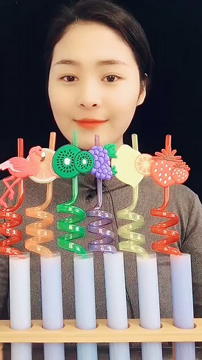 Colorful Straws and Refreshing Drinks for a Good Morning