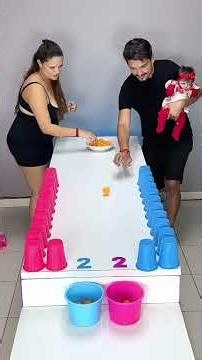 Fun Family Challenge: Adults and Kids Team Up – Who's the Table Bowling Master? (Parent-Child)