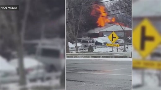 Fire guts auto body shop in Baldwin