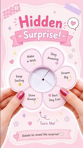 Cute Flower Birthday Card with a Secret Inside! 💌