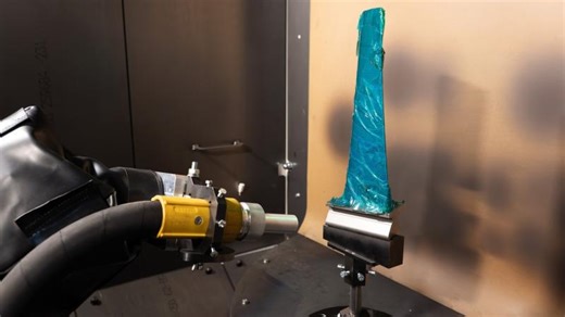 Robotic Shot Peening of Blade Roots | FerroECOBlast