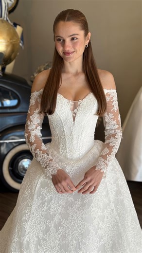 The New Ava Laurénne Bride in Greenville, SC on Instagram: "Which of these long-sleeved wedding gowns would you choose? - from satin and delicate Chantilly to full lace detail and bling that trickles from the gown to the sleeves, there are so many wedding gown feels with long sleeves✨ follow @avalaurennebride.sc"