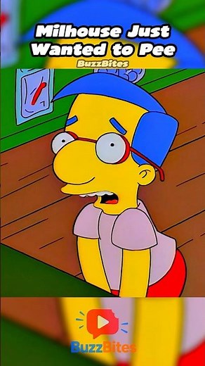 Milhouse Just Wanted to Pee 💀 #simpsons #shorts #funny