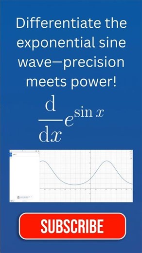 Quick Calculus: Differentiate This Exponential Sine Wave 🌊