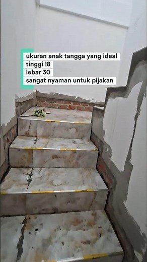 ukuran anak tangga yang sangat ideal #constructionworker #interiordesign #construction