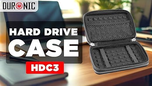 Duronic Hard Drive Case Portable Storage Pouch for Hardrive