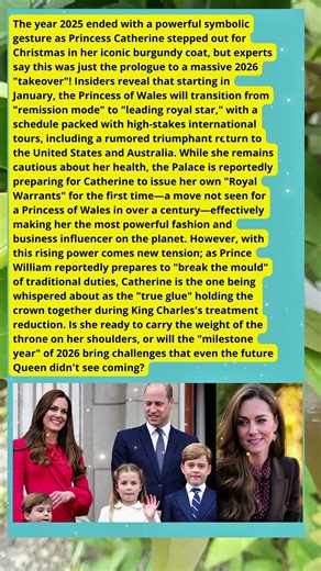 2026: The Rise of Queen Catherine? 👑✨ #princesscatherine