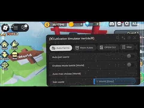 Cultivation Mortal to immortal script – Autofarm, Auto Dungeon