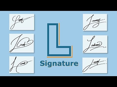 L signatures | L signature styles | Signature ideas for letter l