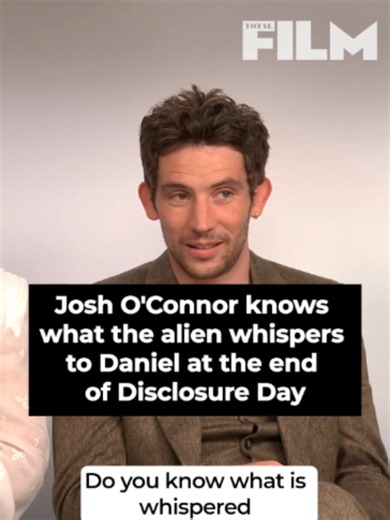 Josh O'Connor knows what the alien whispers to his character at the end of Disclosure Day #scifi #JoshOConnor #EveHewson #stevenspielberg #aliens #newmovie