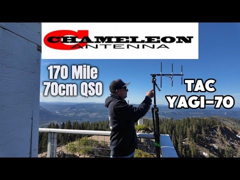 Chameleon Antenna Tactical 70cm Yagi Range Test