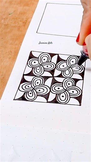 Zentangle Art✨| Infinity Knot Doodle | Relaxing Endless Pattern