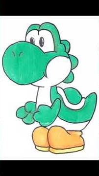 cute yoshi #cute #yoshi #mario #nintendo #drawing #art #shorts #viral #trending #supermario