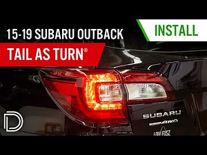How to Install Tail as Turn® Module for 2015-2019 Subaru Outback | Diode Dynamics