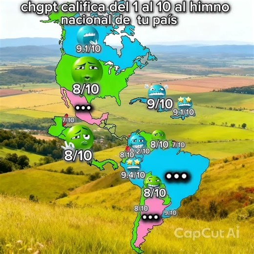 chgpt califica del 1 al 10 el himno nacional de tu país #countryballs #geografia