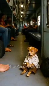 Poor Puppy got thrown off the train�, frnds laughed, Puppy Heart broken #thepuppysquest | Jnr Ai Videos