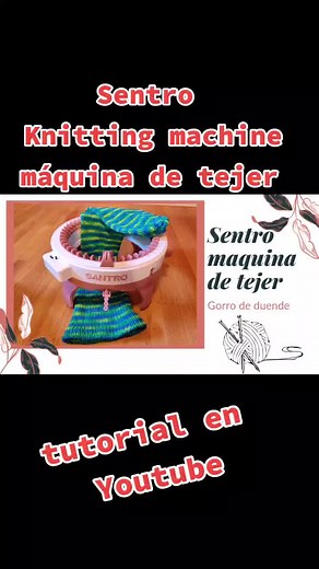 Cómo hacer un gorro con la máquina de tejer Sentro