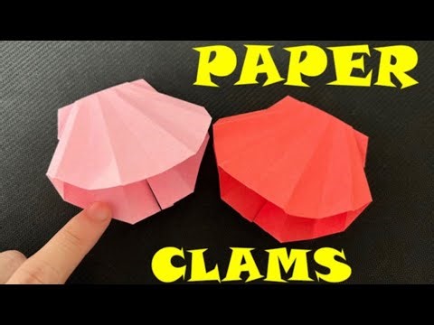 Easy Origami Shell in 5 mins | How to make paper clam