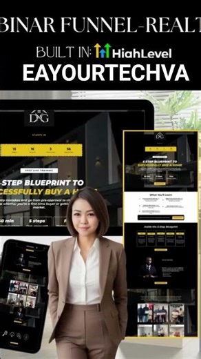 Webinar Funnel setup in GHL—automation, emails, and systems built for seamless scaling! 🚀