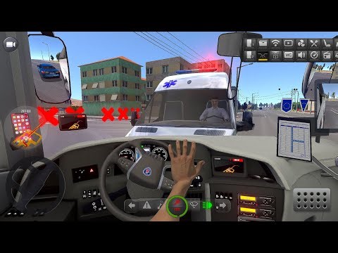 Bus Simulator : Ultimate | Ambulance 🚑🚨🛣️ | Scania | Zuuks | Mobile Gameplay