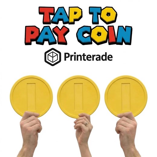 Coin Pay! Tap-to-pay – 3D Printed Credit Card Holder for Payments, Pranks, and More - Etsy