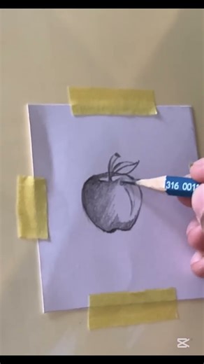 Apple scenery simple drawing 🍎 #art #bestscenery #drawing#shorts #sketch #pencildrawing