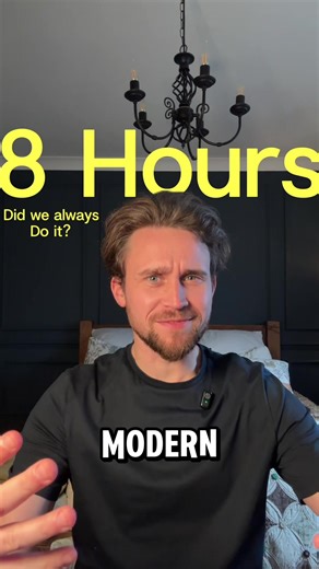 Sleeping 8 hours straight isn’t natural - we invented it… Before electric lighting, people didn’t sleep through the night like we do now. They had what’s called biphasic or segmented sleep. You’d go to bed around 9pm, sleep for 4 hours, then wake up naturally around 1am During this middle-of-the-night period that lasted 1-2 hours, people would pray, have conversations, do light housework, visit neighbours, or just lie in bed thinking. This wasn’t insomnia - it was completely normal. Then you’d g