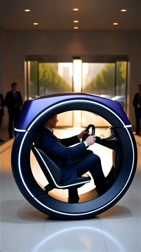 Elon Musk Driving Futuristic One-Wheel Cube Car 🚀 | Future Mobility Concept | Cinematic 8K