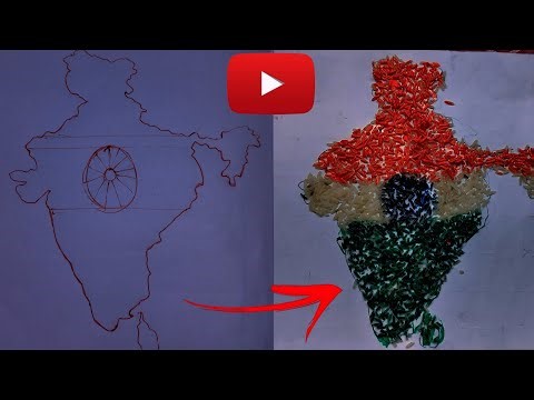 How To Draw Varry Easy Make INDIAN MAP Drawing With Rise. 🇮🇳🇮🇳#india #drawing #artwork 🎨🖌️❤️‍🩹