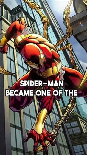 The Story Behind Spider-Man’s Iron Spider Suit 🕷🔥 #spiderman #marvel #mcu #ironman