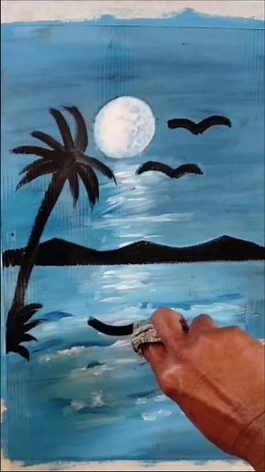 How to Draw Ocean Scenery | Easy Scenery Drawing for Kids| Step-by-Step Art Tutorial #drawingforkid