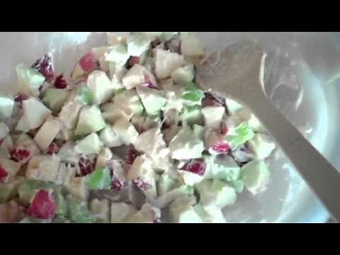 Easy APPLE Waldorf Salad YUMMY!
