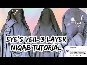 Request Video For Eyes Veil 3 Layer Niqab Tutorial🧕❣️|| Full Coverage||