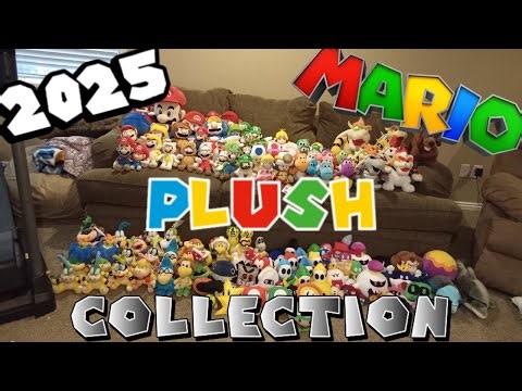 MY MARIO PLUSH COLLECTION 2025! (Almost 200 Plushies!) #popular #mario #new #nintendo