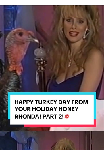 Happy Turkey day from Rhonda Part 2! It’s a Turkey party! #upallnight #rhondashear #thanksgiving #turkeyday #retrotv
