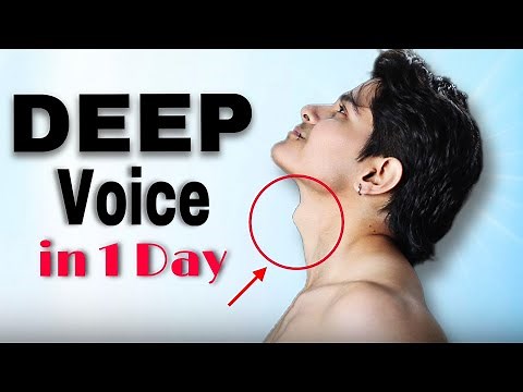 How to Get a Deep Voice (Permanently)