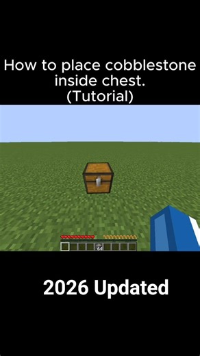 How to place cobblestone inside a chest (2026 Updated Guide)