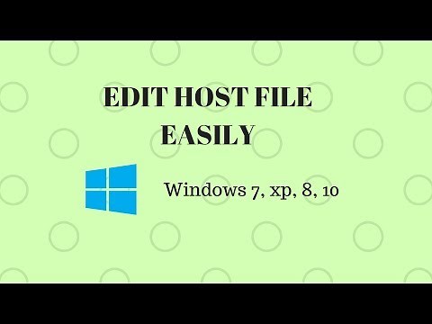 How to edit host file In windows 10